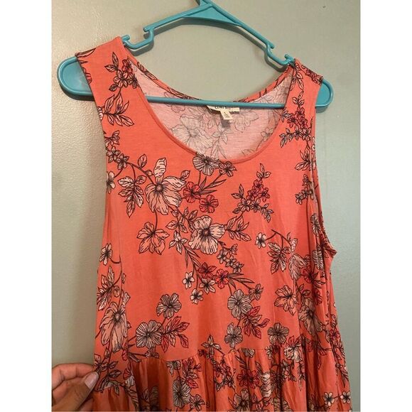 Como Blu Bundle Of 2 Floral Sleeveless Pull On Elastic Waist Dress Size L - Picture 7 of 11